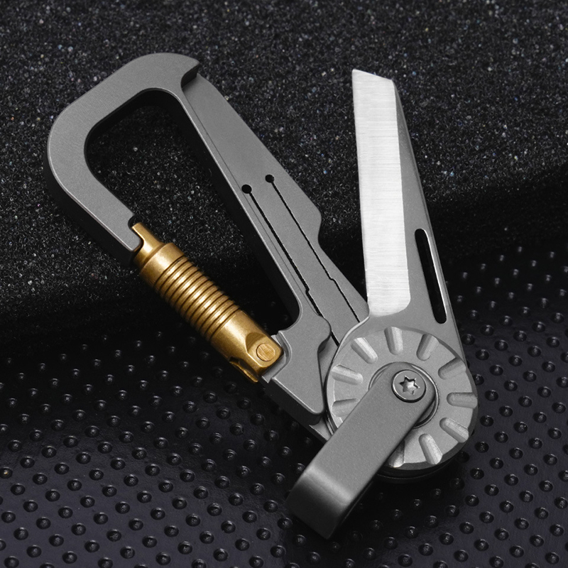 Edc Car Carry - سلسلة مفاتيح EDC من سبائك التيتانيوم