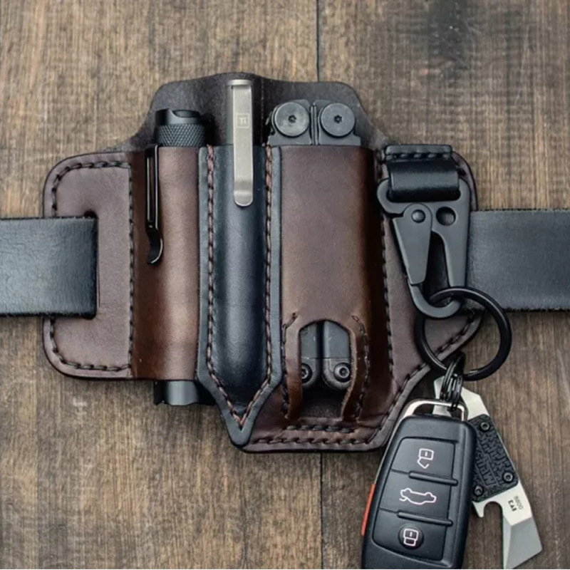 حقيبة جلدية تكتيكية EDC، حقيبة - مراجعة Leather Edc. Carry Pouch وسعره