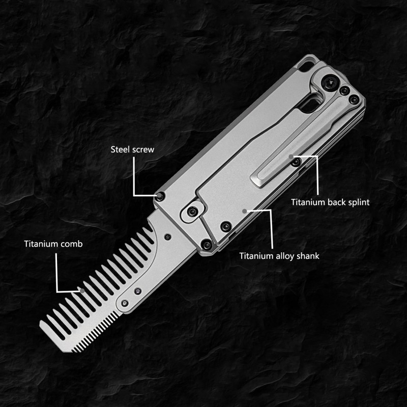 سبائك التيتانيوم للطي مشط استب - مراجعة Comb Pocket Titanium وسعره
