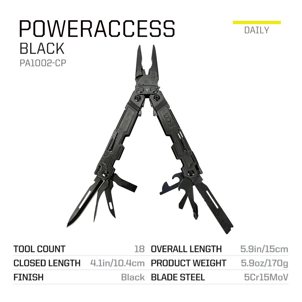 أداة SOG 18 في 1 PowerAccess م - مراجعة Edc Carry Pliers وسعره