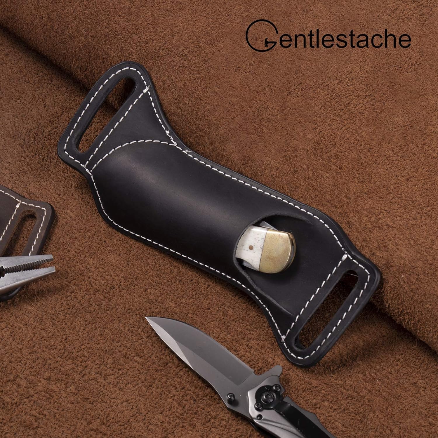 حافظة سكين قابلة للطي مقاس 5 ب - مراجعة Leather Edc. Carry Pouch وسعره