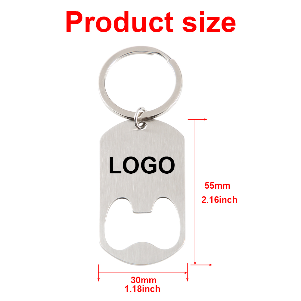 شعار الشركة المخصصة الفولاذ ال - مراجعة Bottle Opener Keyring وسعره