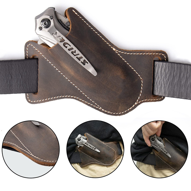 حقيبة أدوات EDC للبقاء على قيد - مراجعة Leather Edc. Carry Pouch وسعره