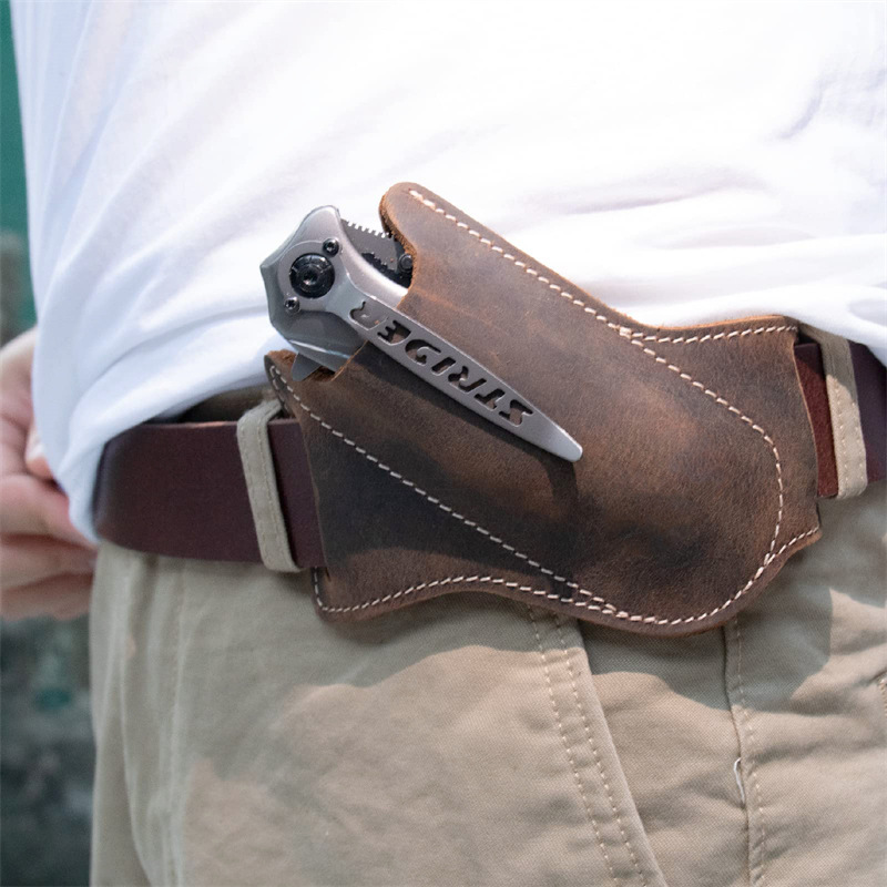 حقيبة أدوات EDC للبقاء على قيد - مراجعة Leather Edc. Carry Pouch وسعره