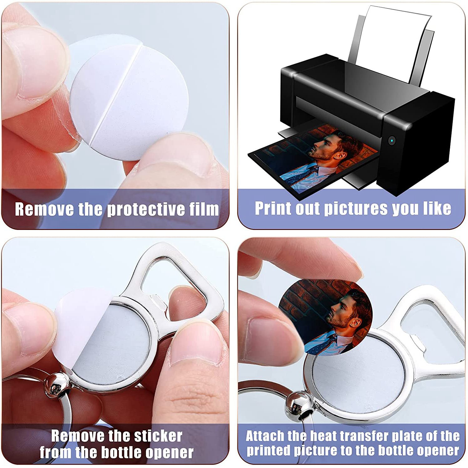 AED7-10 قطع سلاسل مفاتيح فارغة - مراجعة Bottle Opener Keyring وسعره